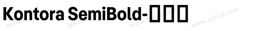 Kontora SemiBold字体转换 Kontora SemiBold字体转换